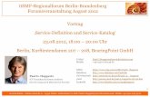Vortrag 'Service-Definition und Service-Katalog' 2012-08-23 V01.00.00