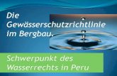 Vortrag im Rahmen des Internationales Seminar Wassermanagement und Umweltplanung in Bergbaugebieten in Lateinamerika - Von 30.07 zu 02.08.2013 - PUCP - Lima, Peru