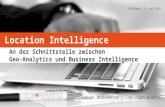 Location Intelligence - An der Schnittstelle zwischen Geo-Analytics und Business Intelligence