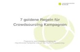 7 goldene Regeln für Crowdsourcing Kampagnen
