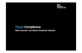 SecTXL '11 | Frankfurt - Jan Schneider: "Cloud Compliance Was Provider und Nutzer beachten müssen"