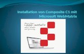 Installation von Composite C1 mit Microsoft WebMatrix