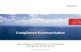 JP│KOM: Compliance-Kommunikation