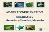 DaF Adjektivdeklination Nominativ mit dem unbestimmten Artikel