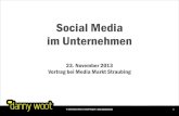 Social Media im Unternehmen - Vortrag bei Media Markt Straubing