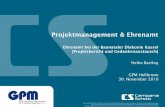 Projektmanagement und Ehrenamt