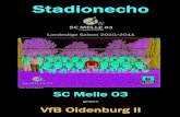 SCM Stadionecho 12. Spieltag SC Melle 03 gegen VfB Oldenburg II Landesliga Weser-Ems