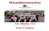 Stadionecho SC Melle 03 gegen TuS Lingen