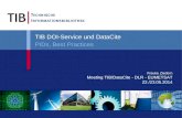 TIB DOI-Service und DataCite - PIDs, Best Practices