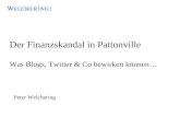 Was Blogs, Twitter & Co. bewirken können - Der Finanzskandal in Pattonville