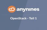 Vorlesung - Cloud infrastrukturen  - OpenStack Teil 1