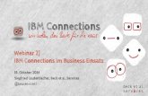 IBM Connections im Business Einsatz - Webinar 2 der IBM Connections Webinarreihe