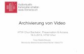Archivierung von Video