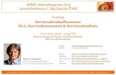 Vortrag Serviceabrufaufkommen - SLA, Servicekonsument & Serviceabrufrate - 2013-12-10 V02.00.00