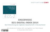 D21-Digital-Index 2014: Die Entwicklung der digitalen Gesellschaft (Pressekonferenz)