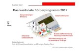 Präsentation Das kantonale Förderprogramm 2012