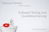 Einführung Software Testing und Qualitätssicherung