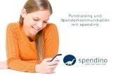 Fundraising und spenderkommunikation mit spendino in der schweiz