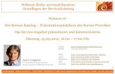 service@ducation2012_12 Webinar 07 Service-Katalog 2012-09-25 V01.00.00