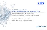 SAP NetWeaver - MDM als zentrale Stammdatenplattform bei der K+S Gruppe