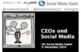 26. Social Media Gipfel CEOs und Social Media