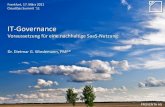 IT-Governance: Voraussetzung für eine nachhaltige SaaS-Nutzung - Wiedemann Proventa Cloudopps 2011
