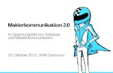 Maklerkommunikation 2.0 – Vortrag auf der DKM 2012 in Dortmund