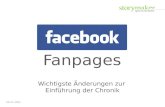 Facebook Fanpages - Wichtigste Änderungen zur Einführung der Chronik