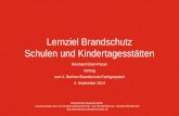 Rinhard Eberl-Pacan: Lernziel Brandschutz - Brandschutz in Kindertagesst¤tten und Schulen