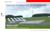 Kantonale Schwerpunkte der Energiepolitik
