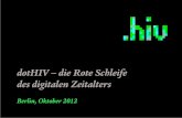 "dotHIV - Die Rote Schleife des digitalen Zeitalters" auf dem betterplace labtogether