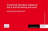 Certif ed Senders Alliance - Der E-Mail Marketing Standard