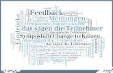 Feedback der Teilnehmer über das 3. Symposium Change to Kaizen
