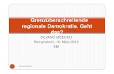 Silvano Möckli: Grenzüberschreitende regionale Demokratie. Geht das?