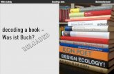 decoding a book - Was ist Buch? [reloaded]