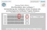 [DCSB] Georg Roth (Universität zu Köln) "Die Rückkehr des Leitfundes? Die Verwendung der ökologischen Indikator-Arten-Analyse als archäologische Indikator-Typen-Analyse."
