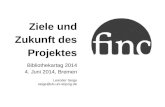 Seige finc 103. Bibliothekartag 2014 Discovery System Project