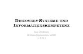 Discovery-Systeme und Informationskompetenz