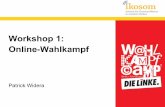 Wahlkampf-Camp, Online-Wahlkampf, Berlin, 01.02.2014