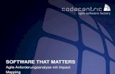 Software That Matters - Agile Anforderungsanalyse mit Impact Mapping