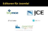 Editoren für Joomla! - TinyMCE und JCE