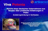 Bericht eines deutschen Unternehmers aus Breslau über praktische Erfahrungen in Polen