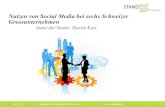Social Media: Studie über den Nutzen bei sechs Schweiz Grossunternehmen