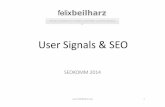 Felix Beilharz - User Signals & SEO - SEOKOMM 2014