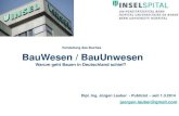 BauWesen/ Bauunwesen - Universitätskrankenhaus Insel Bern November 26 2014 publik