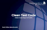 Clean Test Code (Clean Code Days)