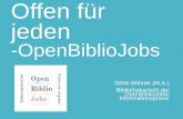 Offen für jeden - OpenBiblioJobs