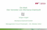 fp-francotyp.com De-Mail: Der Vorreiter von Mentana-Claimsoft