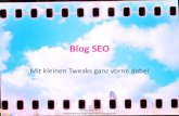 Blog Seo mit kleinen Tweaks dabei