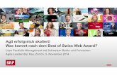 Agil erfolgreich skaliert! Was kommt nach dem Best of Swiss Web Award?